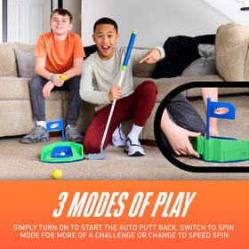 Nerf Pivot Putt foam golf balls ready for indoor practice