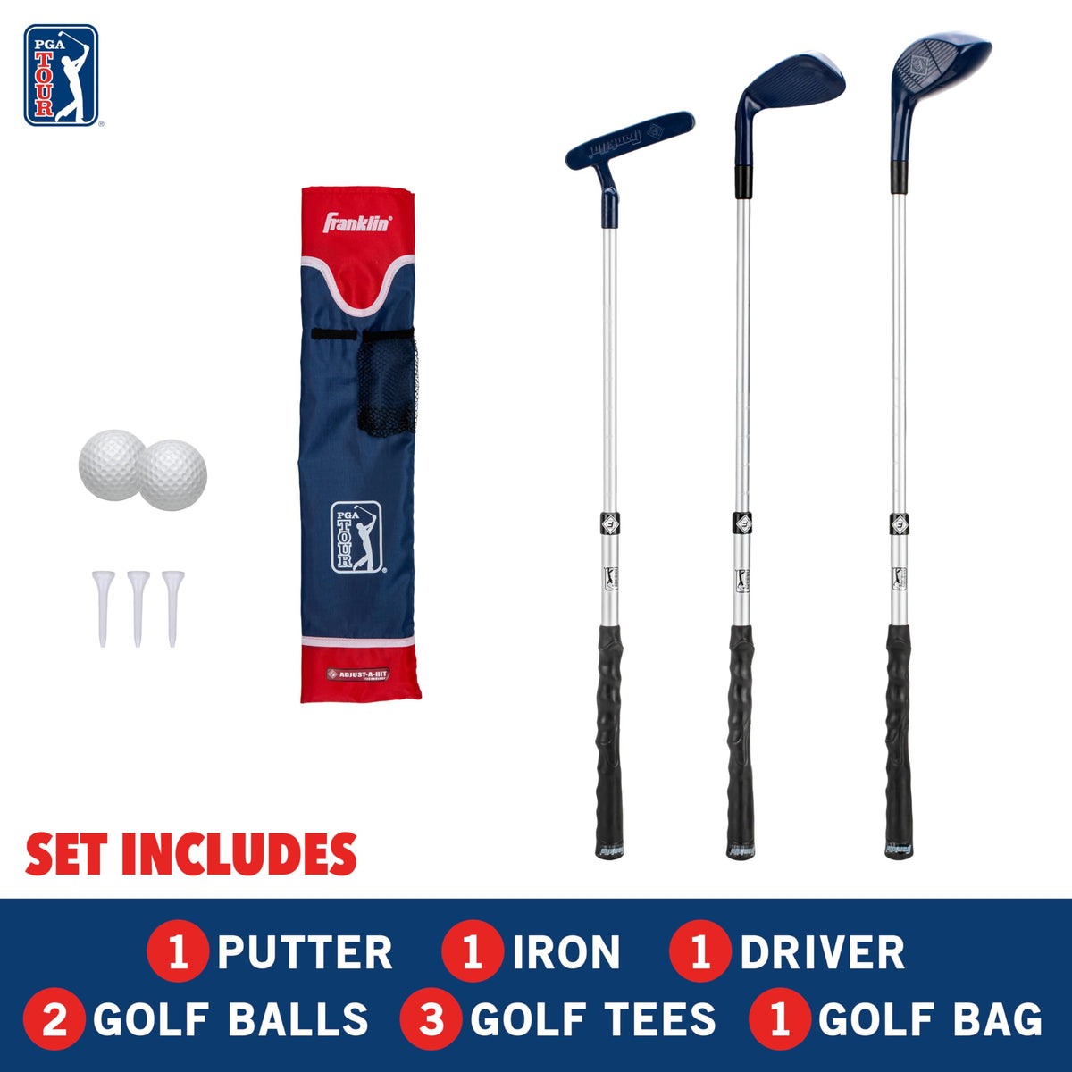 Franklin Sports PGA Tour kids golf iron for learning proper grip