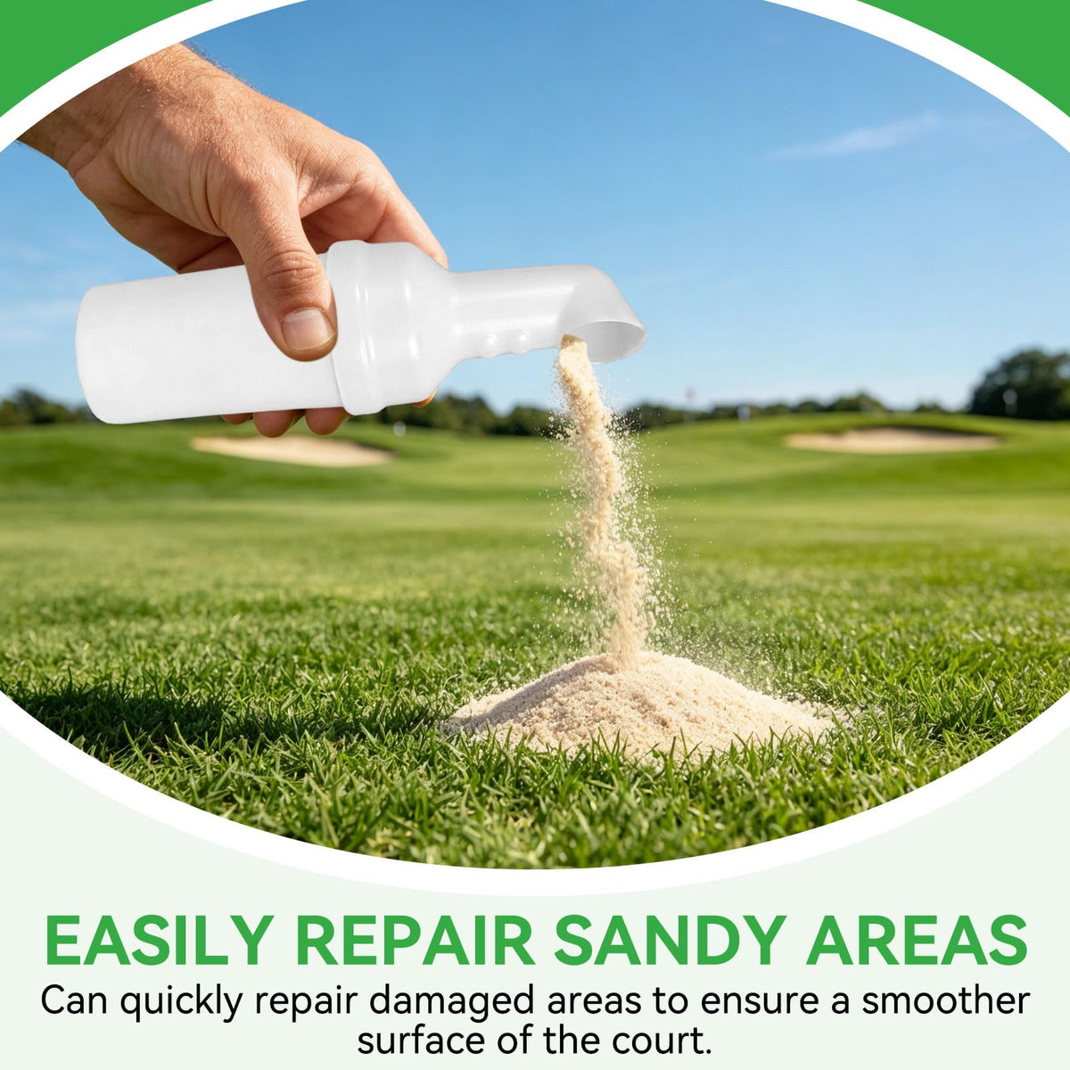 Frdhee golf sand bottle large capacity to last 18 holes.