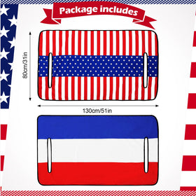 Frienda flag-pattern seat cover adds festive flag style to your golf cart