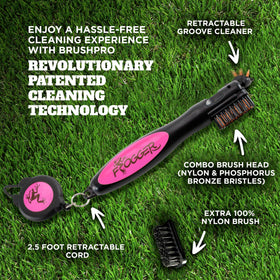 Frogger BrushPro combo bristle head tackles dirt while protecting clubs