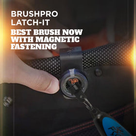 Frogger BrushPro combo bristles (bronze interior nylon exterior) in use