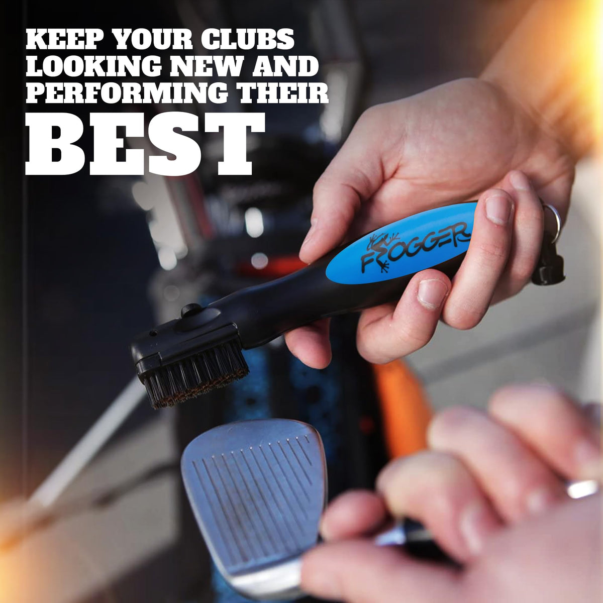 Frogger BrushPro ergonomic grip handle for secure use