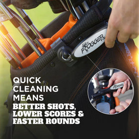 Frogger BrushPro fold-in brush design minimizes club scratches