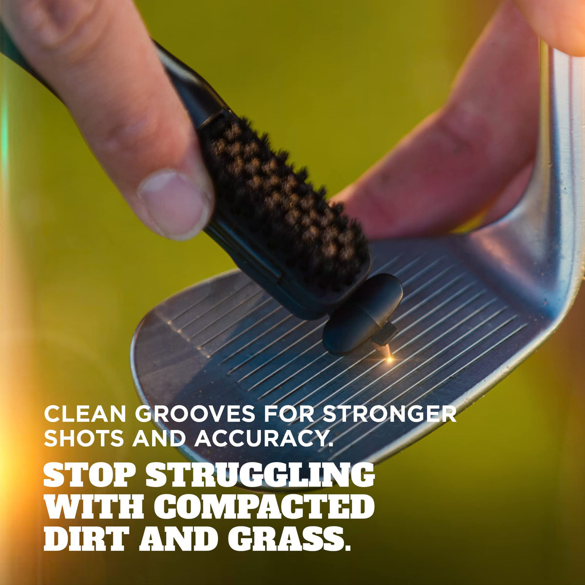 Frogger BrushPro durable assembly stands up to regular golf bag use.