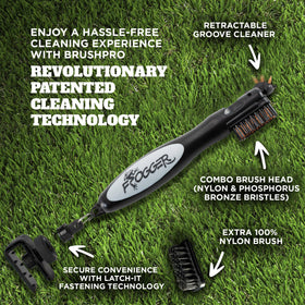 Frogger BrushPro latch-it magnet enables fast attachment between shots