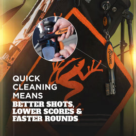 Frogger BrushPro Latch-It magnets allow fast attachment between shots