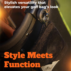 Frogger Latch-It durable design blends with any golf bag.