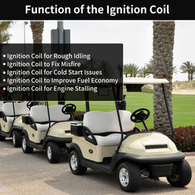 Fuelhood ignition coil module installed in golf cart demonstrates reliable spark for smooth starts