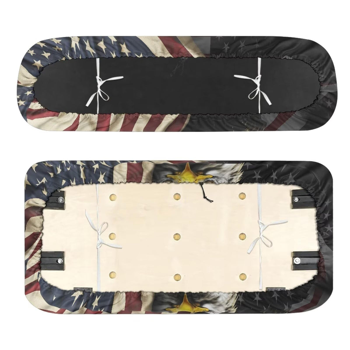 FUIALDOLG American Flag Eagle rear seat cover guards the back seat.