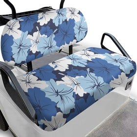 FUIALDOLG blue hibiscus seat cover protects the original seat while adding soft comfort