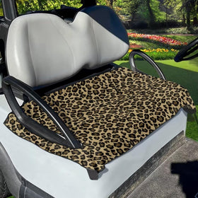 FUIALDOLG brown leopard print seat cover adds style and protection