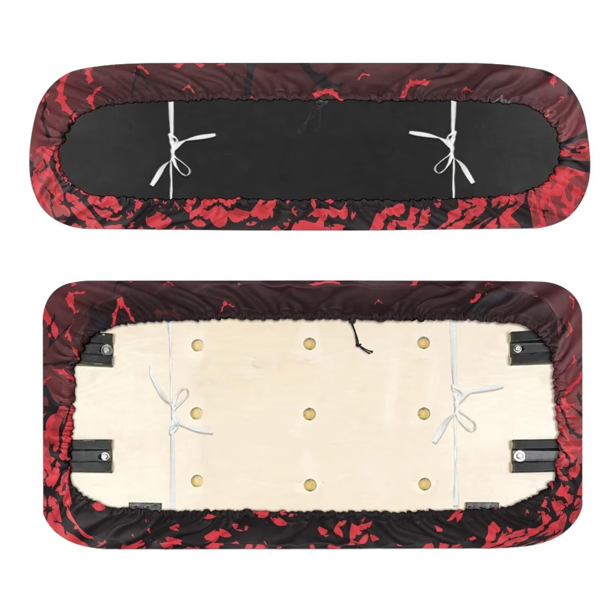 FUIALDOLG backrest cover with bat print keeps interior looking fresh.