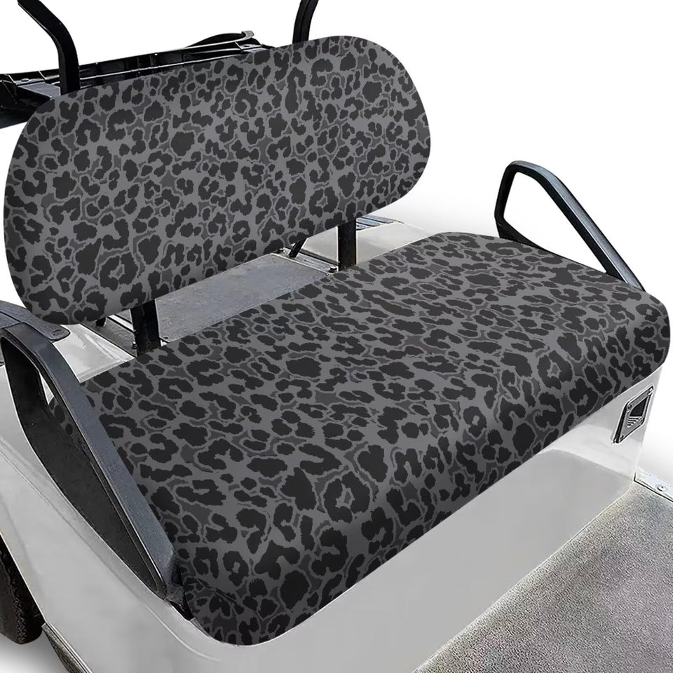 FUIALDOLG grey black leopard front seat cover protects against wear and spills.