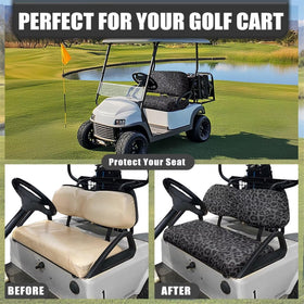 FUIALDOLG seat cushion cover with polyester-spandex fabric fits securely.