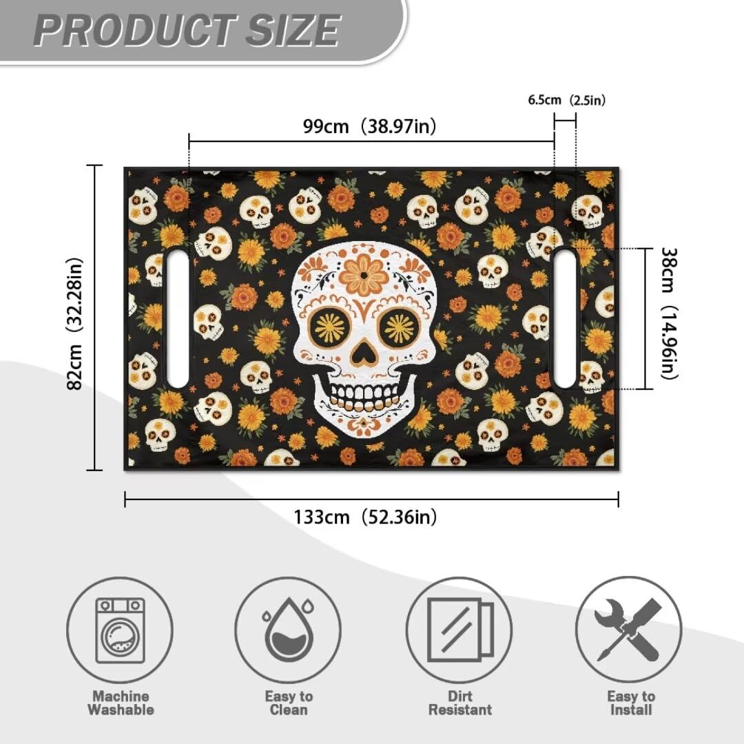 FUIALDOLG Halloween decor pattern makes golf carts stand out.