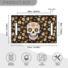 FUIALDOLG Halloween decor pattern makes golf carts stand out.