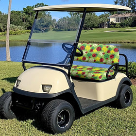 FUIALDOLG Ladybug Flowers seat and backrest set provides full coverage.