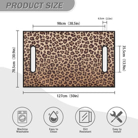 FUIALDOLG leopard seat cover is easy to wipe clean after rides.