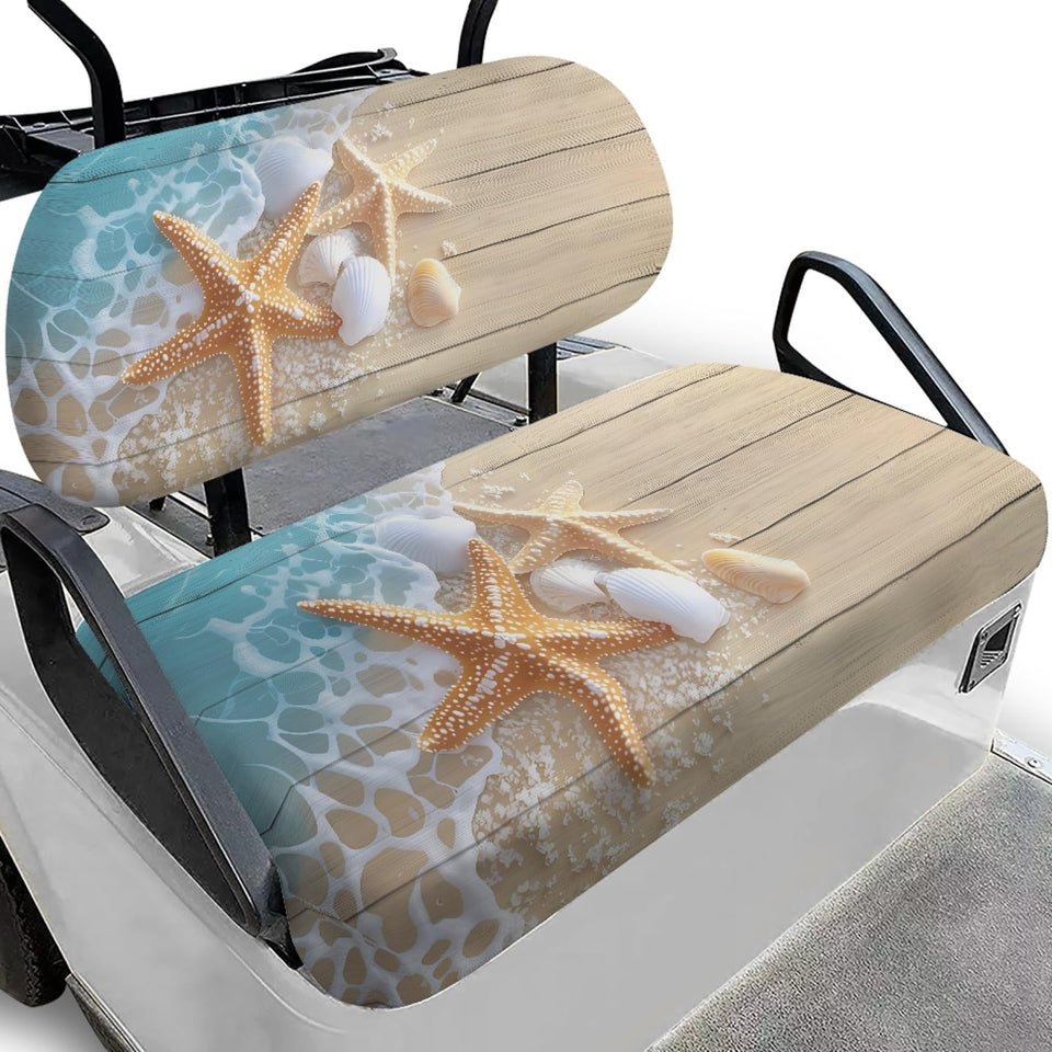 FUIALDOLG shell starfish front seat cover protects wear while adding style