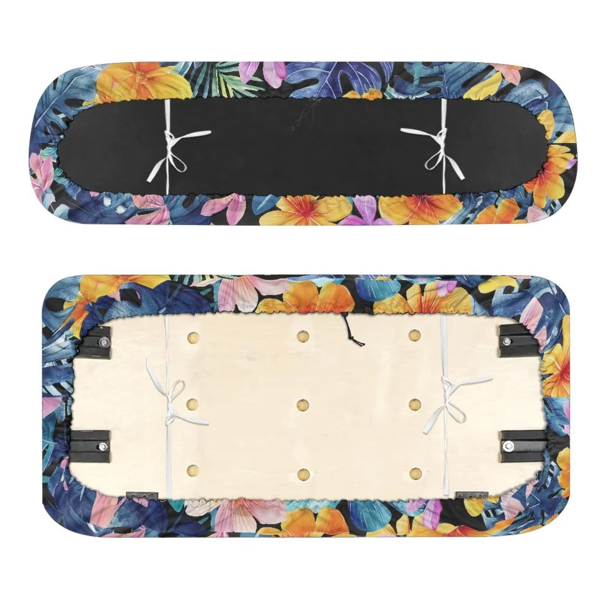 FUIALDOLG tropical flower backrest cover adds cushioned support for longer rides.