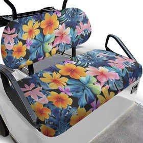 FUIALDOLG tropical flower front seat cover protects and refreshes golf cart seating.