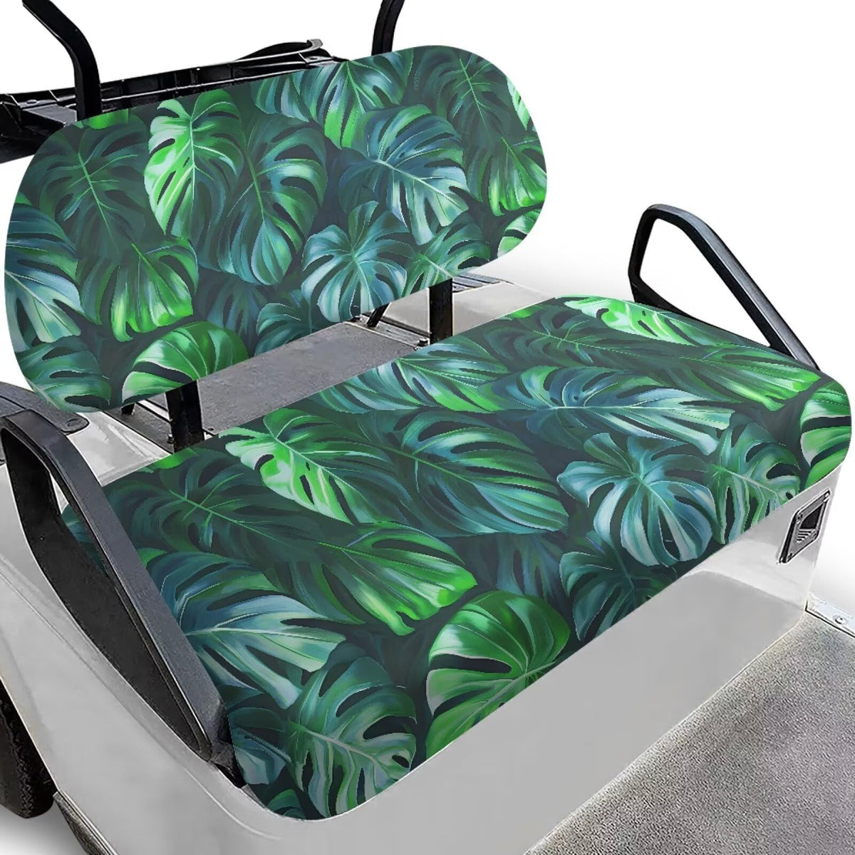 FUIALDOLG tropical leaves front seat cover adds style and protection.