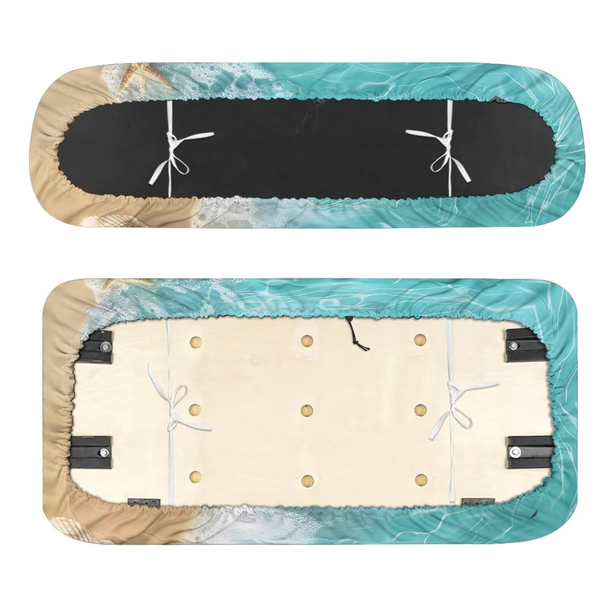 FUIALDOLG Waves Beach rear seat cover shielding the backrest and dirt