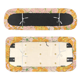 FUIALDOLG Yellow Flower backrest cover stays secure and comfortable.