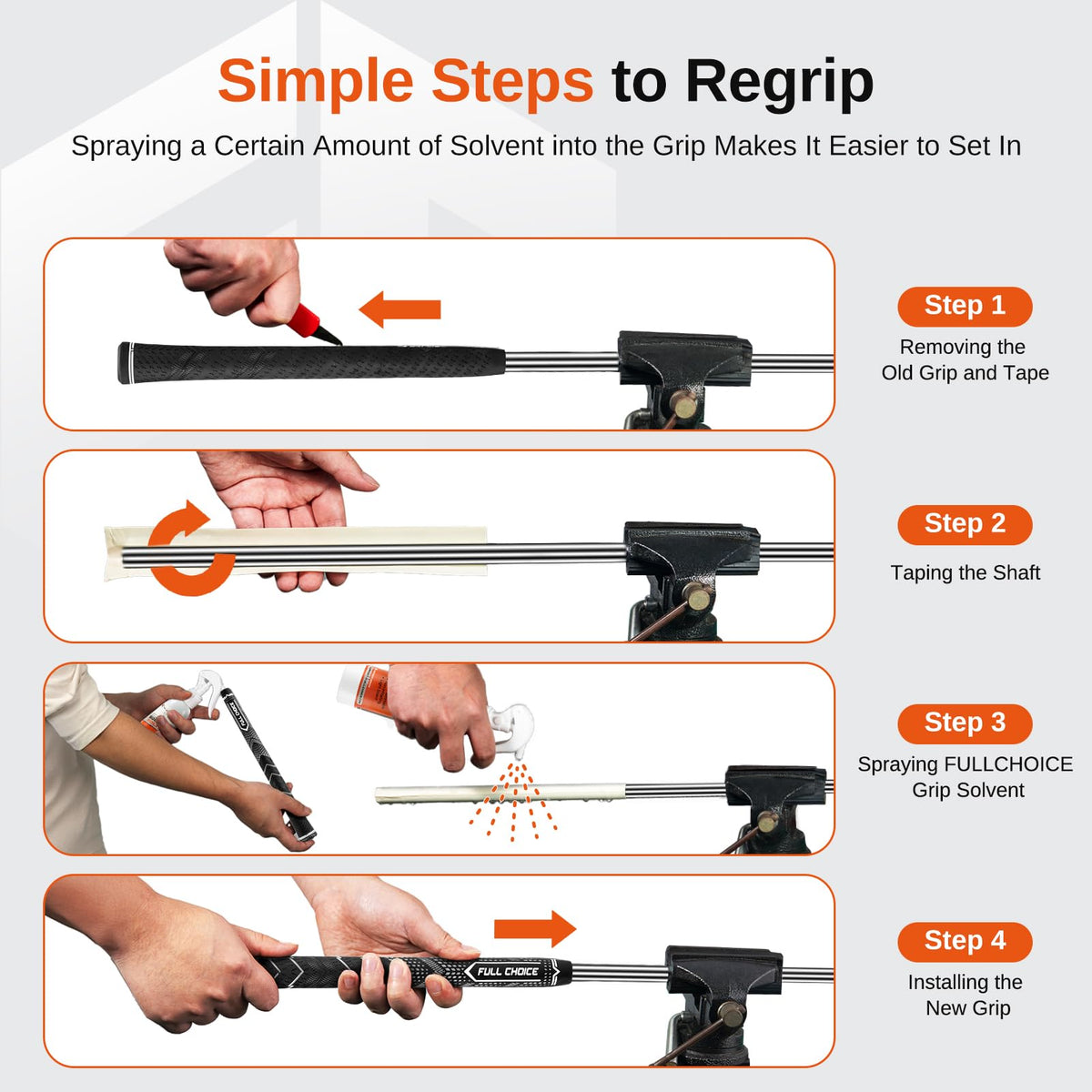 Full Choice base set includes essential grips ready to install