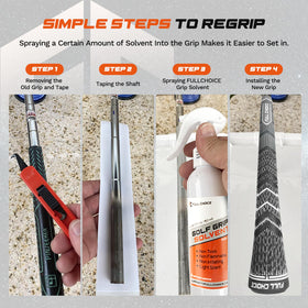 Full Choice green cross-corded grips help you feel connected to the club.