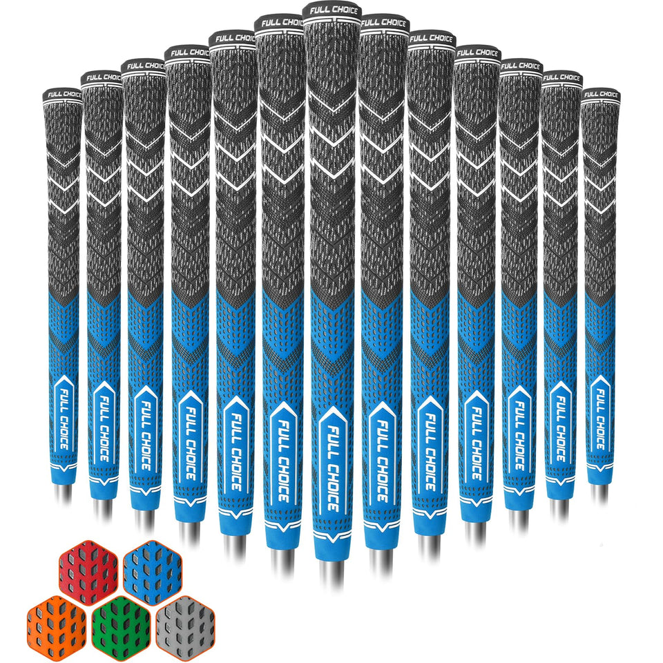 Full Choice Cross Corded Grips 13 Pack front view highlights anti-slip stability
