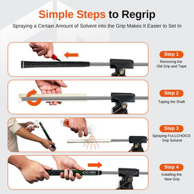 Full Choice deluxe set includes full regripping kit for a complete upgrade.