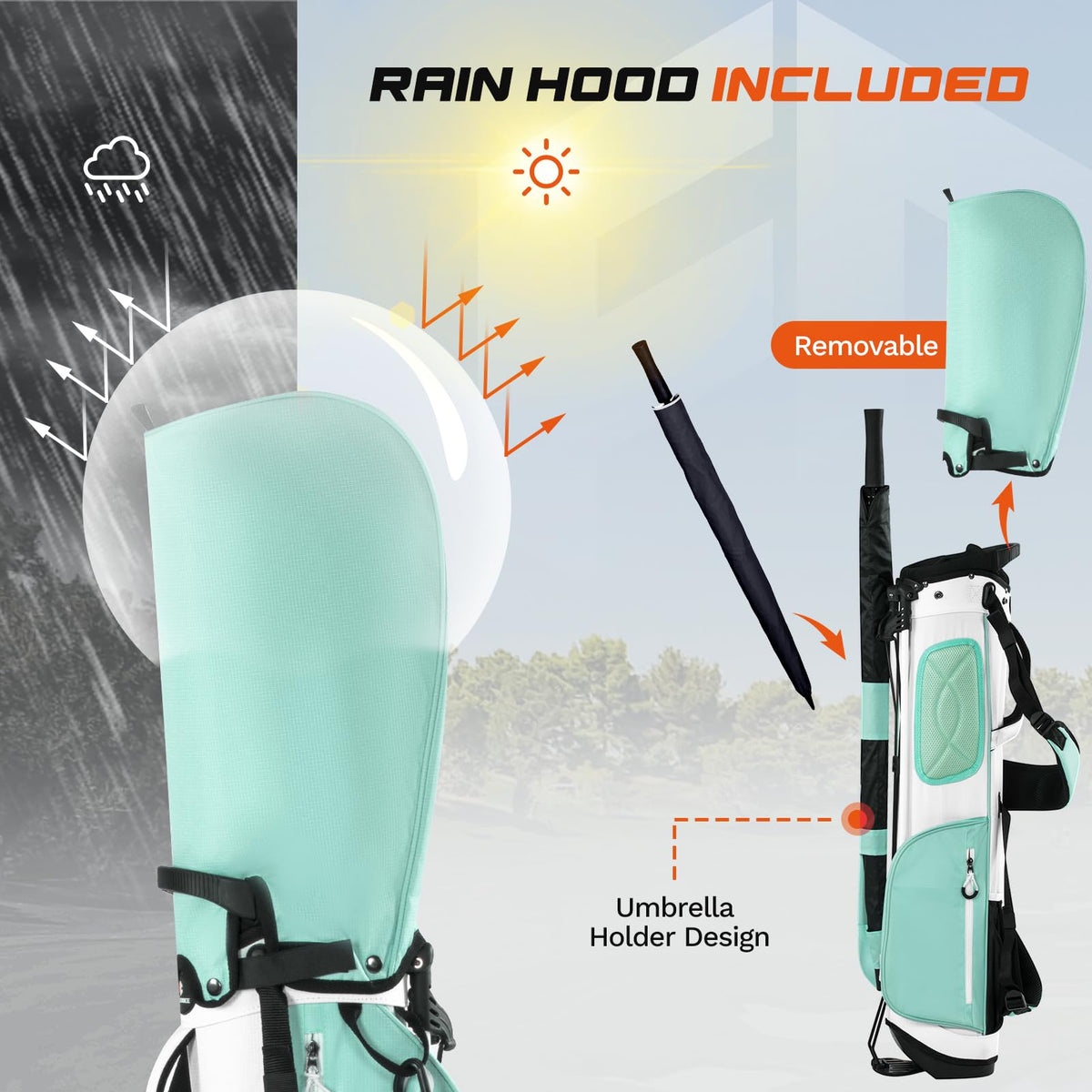 Full Choice collapsible stand legs set up quickly on any terrain