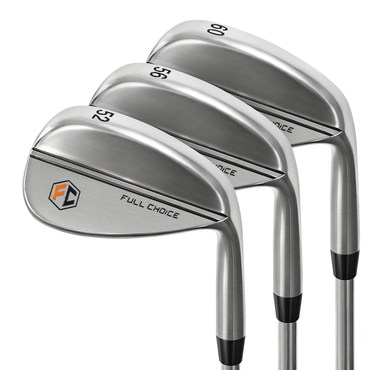 Full Choice golf wedge 50-degree with milled face for improved spin around the greens.