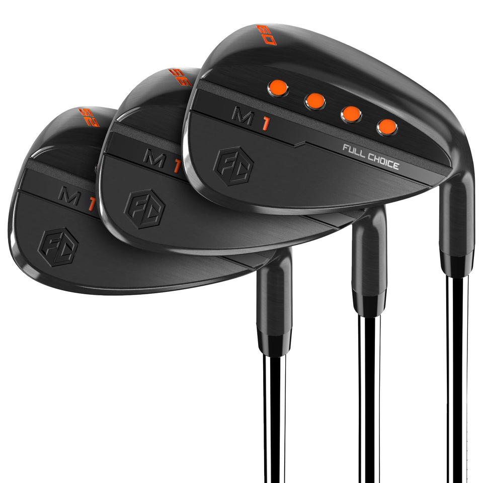 Full Choice wedge with CNC milled grooves enhances spin and control on short shots.
