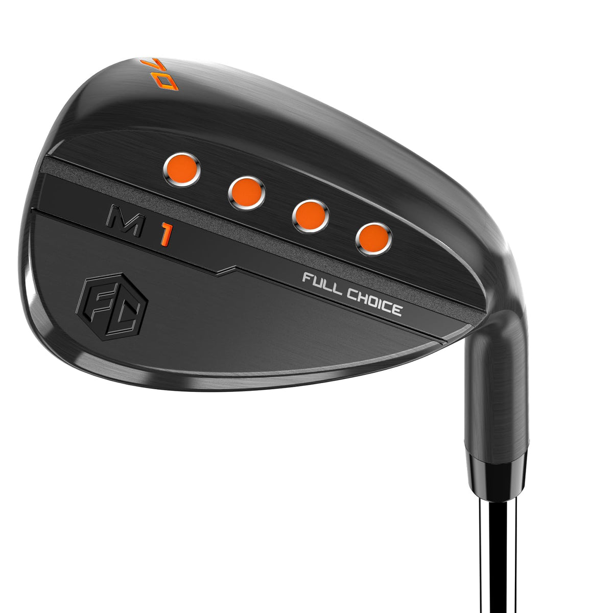 Full Choice golf wedge 70deg face with CNC grooves for enhanced spin.