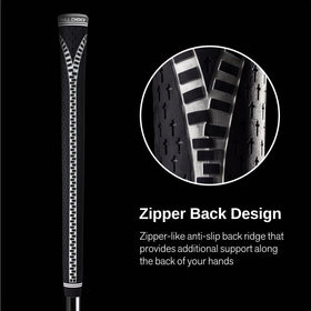 Full Choice back ridge anti-slip feature reduces slippage.