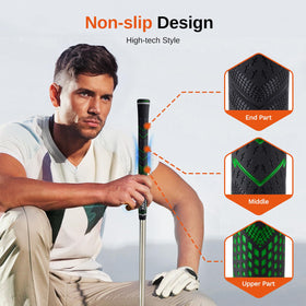 Full Choice grips texture closeup; anti-slip surface improves feel.