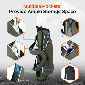 Full Choice mesh pocket for water bottle, tees, and small accessories.