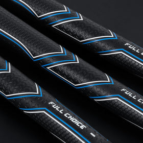 Full Choice grip on wedges provides confident hold in dry and damp conditions