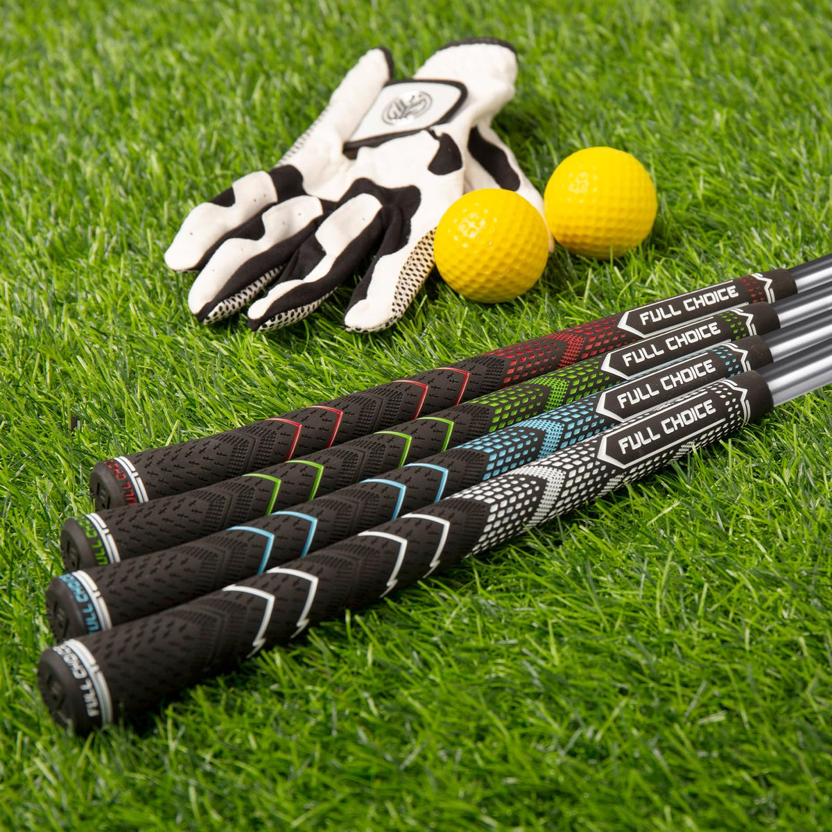 Full Choice red grip option increases visibility and style on the course