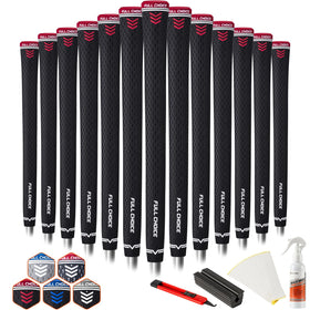 Full Choice rubber golf grips texture detail for enhanced traction on swing