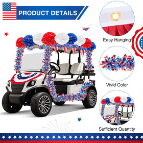 Fullhawl American pleated flag enhances patriotic display.