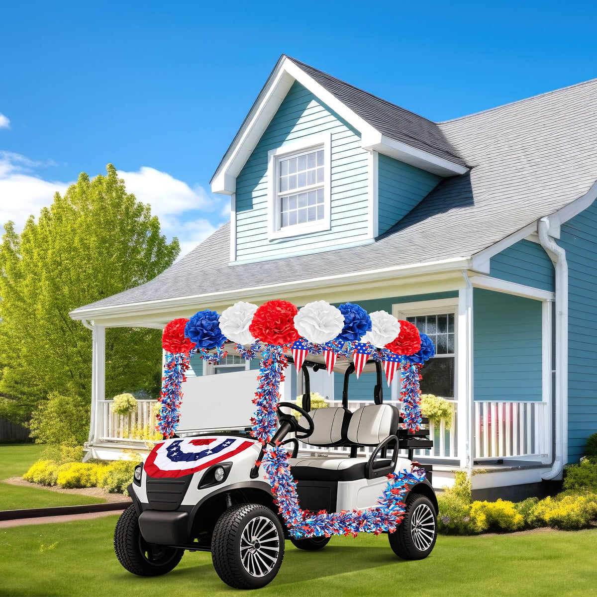 Fullhawl set elevates Independence Day celebrations on golf carts.