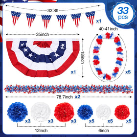 Fullhawl patriotic tassel garlands adorn your ride with flair.