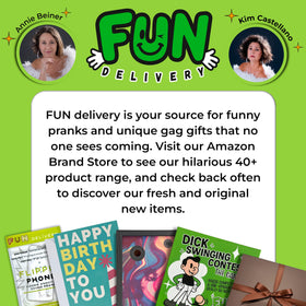 FUN delivery putting green scene captures friends reacting to a mysterious rolling ball