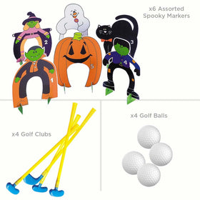 Fun Express Halloween mini golf balls provide bright, kid-friendly play components.