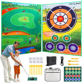 Fun Quest golf chipping set complete kit for backyard and indoor play