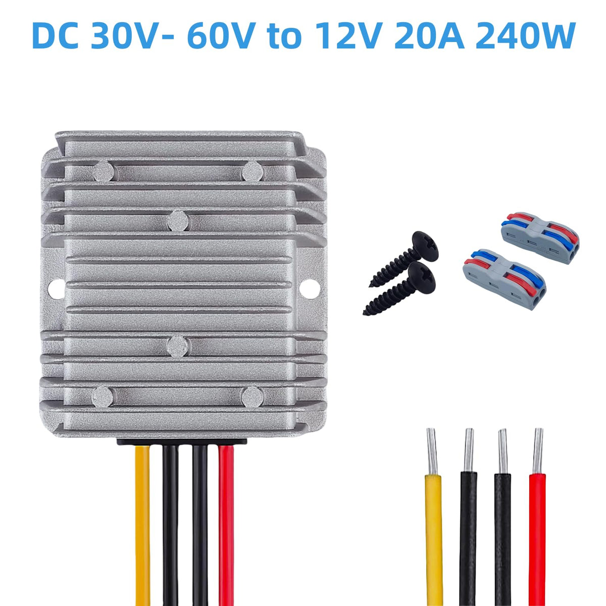 Funayama IP68 waterproof DC-DC converter for marine environments.